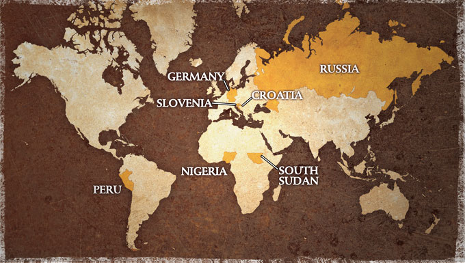 Click on a country for more info. Click on a country for more info.